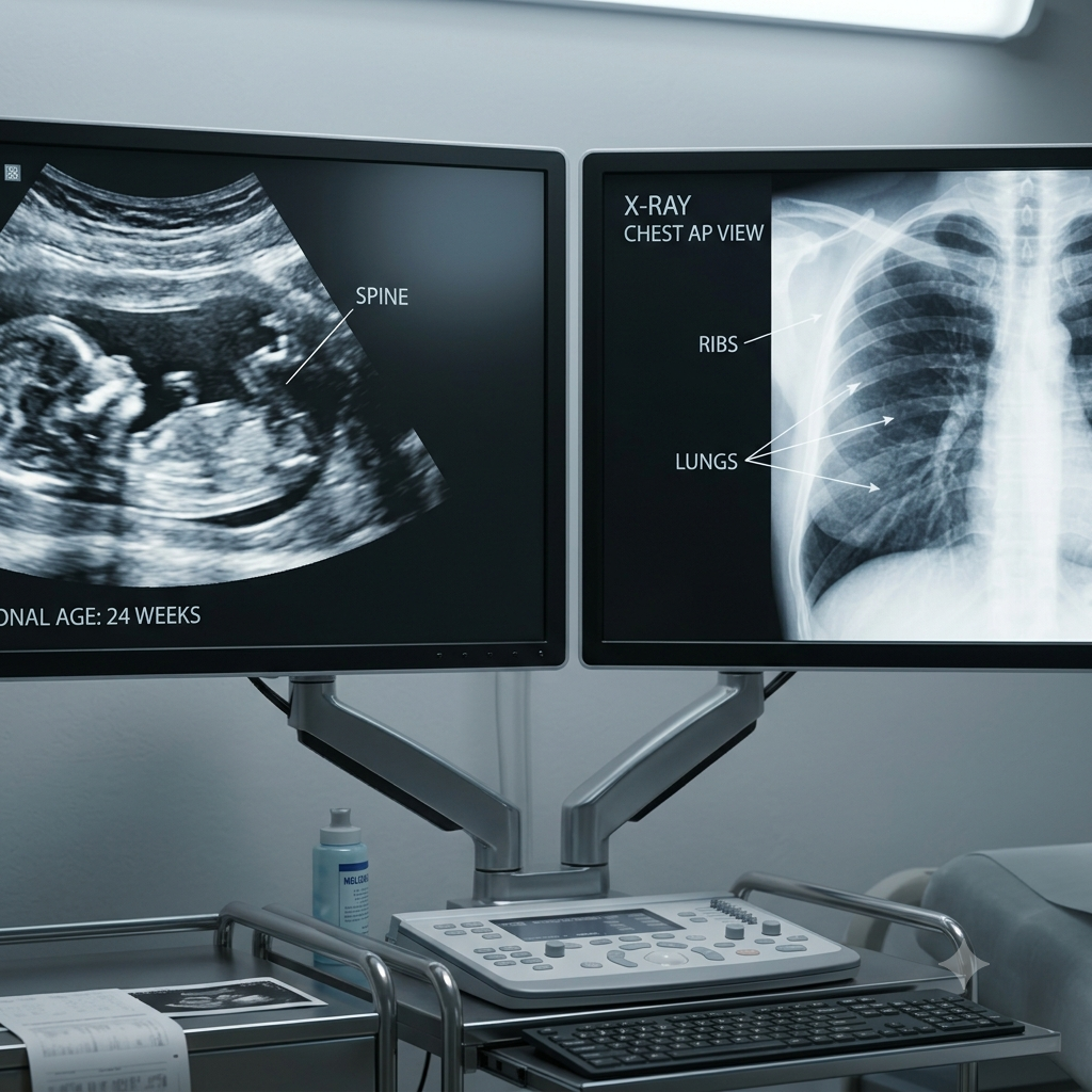 Abstract medical diagnostic ultrasound imaging visual