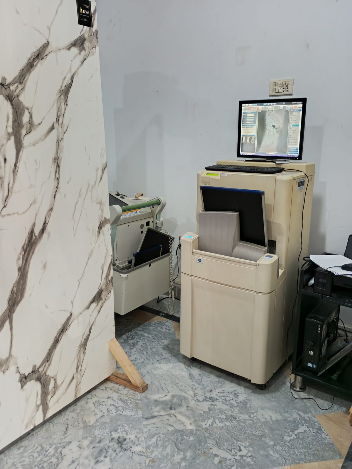 Ultrasound machine at Mansha Diagnostic Centre, Renala Khurd